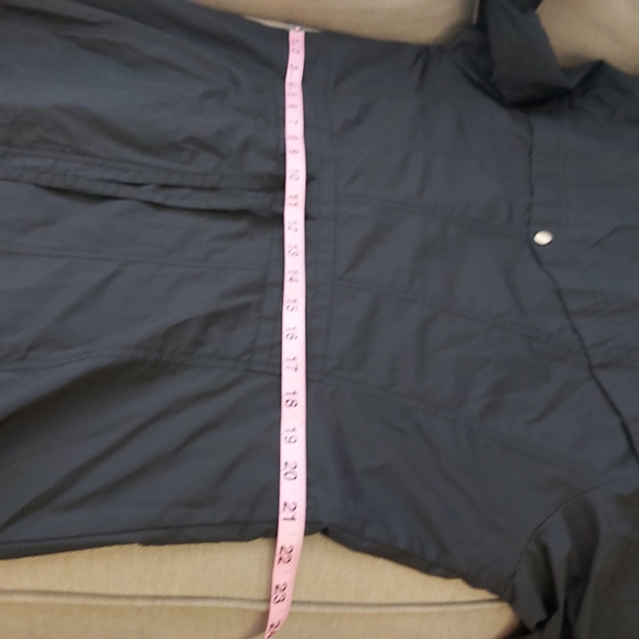 Cole Haan black hooded long trench rain coat - Picture 15 of 15